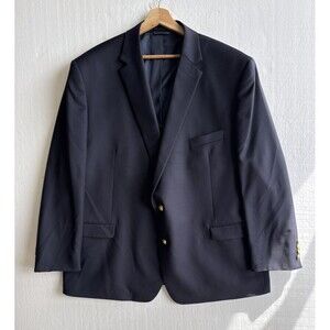 Lauren Ralph Lauren Men's Wool Blend Single Breasted Blazer Blue Size 54REG